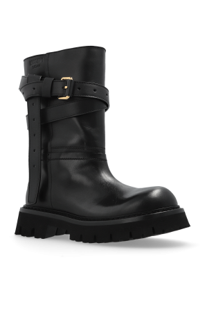 Moschino Skórzane botki