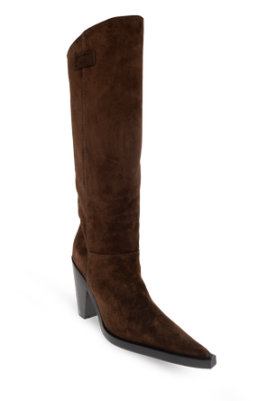 Moschino Botas altas de ante con tacón