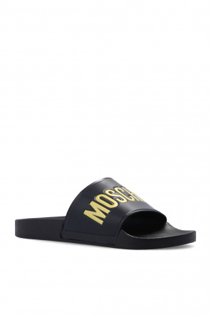 Moschino Sneakers featuring a suede logo patch on the tongue