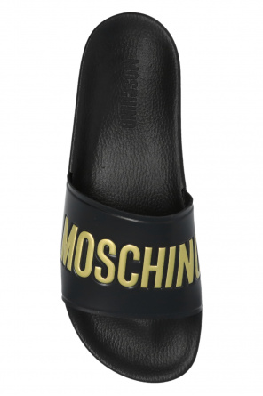 Moschino Sneakers featuring a suede logo patch on the tongue