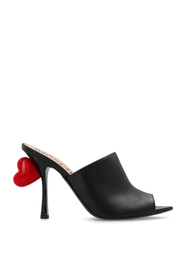 Moschino Heeled mules in leather