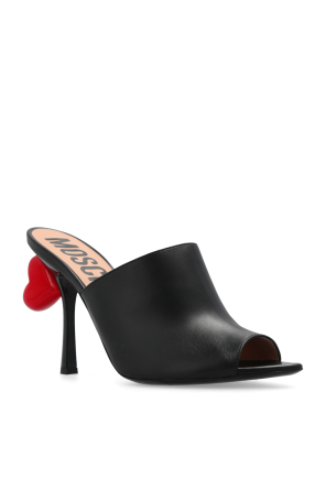 Moschino Heeled mules in leather