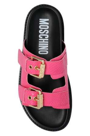 Moschino Leather slides