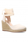 Stuart Weitzman cream ‘Marguerita’ wedge espadrilles