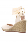Stuart Weitzman cream ‘Marguerita’ wedge espadrilles