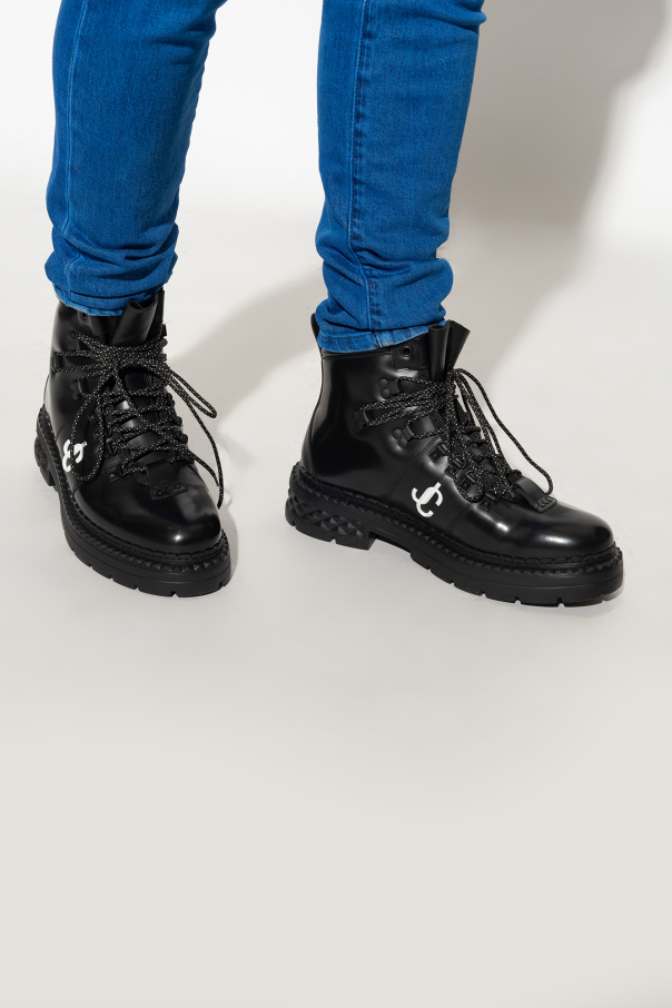 Jimmy Choo Skórzane buty za kostkę ‘Marlow’