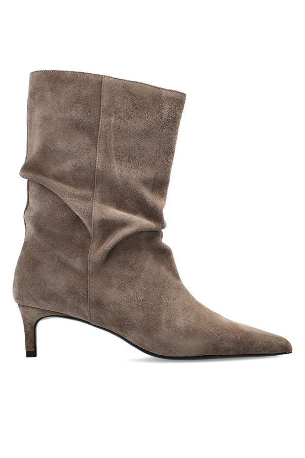 Suede heeled ankle boots ‘Marty 50’ od BLACK SUEDE STUDIO