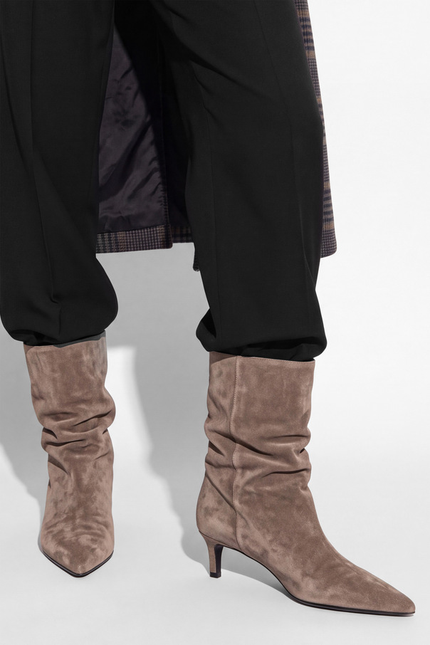 BLACK SUEDE STUDIO Botins de camurça de salto ‘Marty 50’