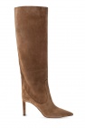 Jimmy Choo BROWN 'Mavis' heeled knee-high boots