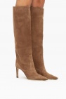 Jimmy Choo BROWN 'Mavis' heeled knee-high boots
