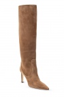 Jimmy Choo BROWN 'Mavis' heeled knee-high boots