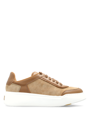 Leather sports shoes