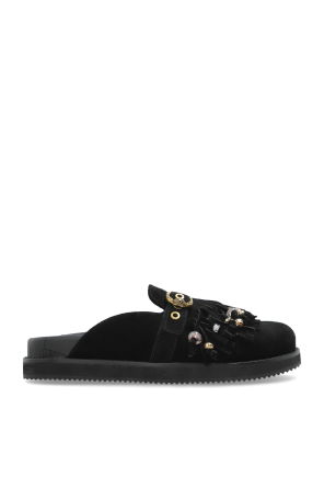 Zehensandalen aus Veloursleder „Mayfair“