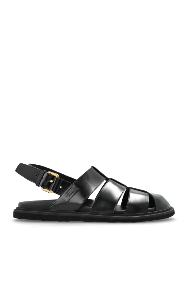 Leather sandals od Moschino