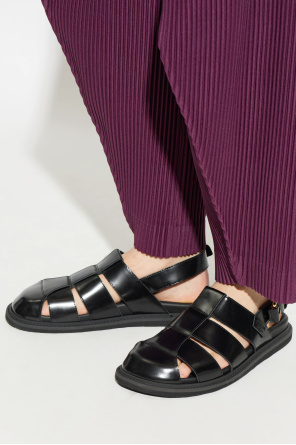 Leather sandals od Moschino