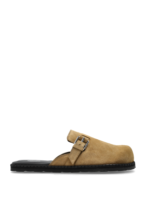 Suede slides