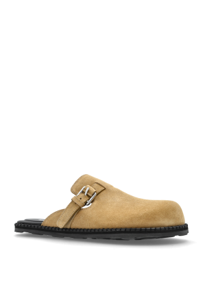 Moschino Suede slides