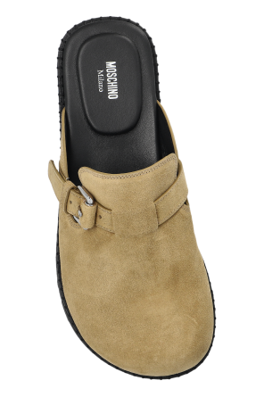 Moschino Suede slides