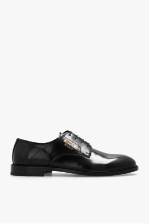 Leather derby shoes od Moschino