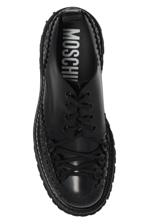 Moschino Round toe boot has a modern silhouette that pairs with your favorite skirt or vintage denim