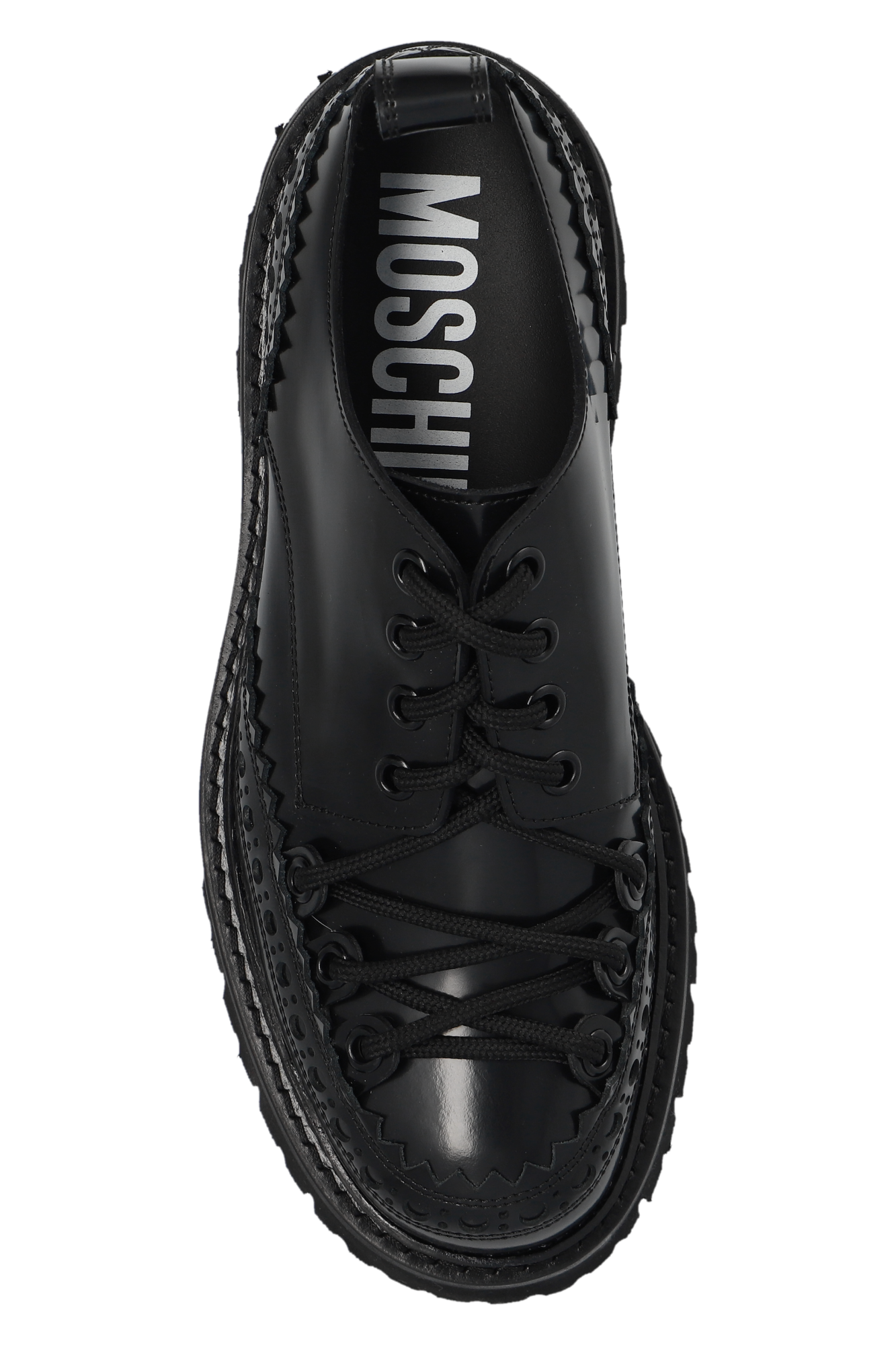 Black Leather ankle boots Moschino - Vitkac Canada