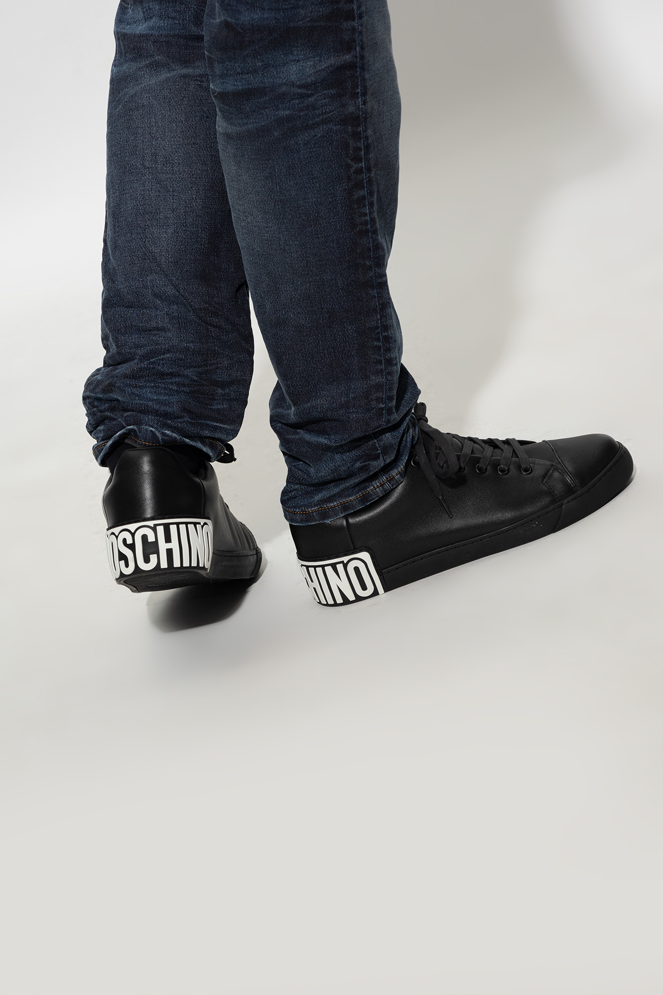 Black Sneakers with logo Moschino - Vitkac Canada