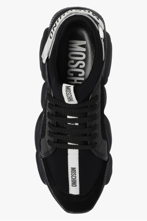 Moschino nike epic react flyknit ash black grey gold shoes best price