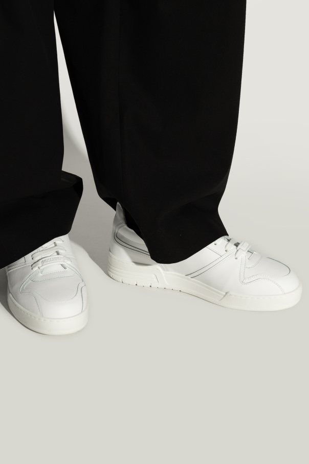 Moschino Skórzane buty sportowe