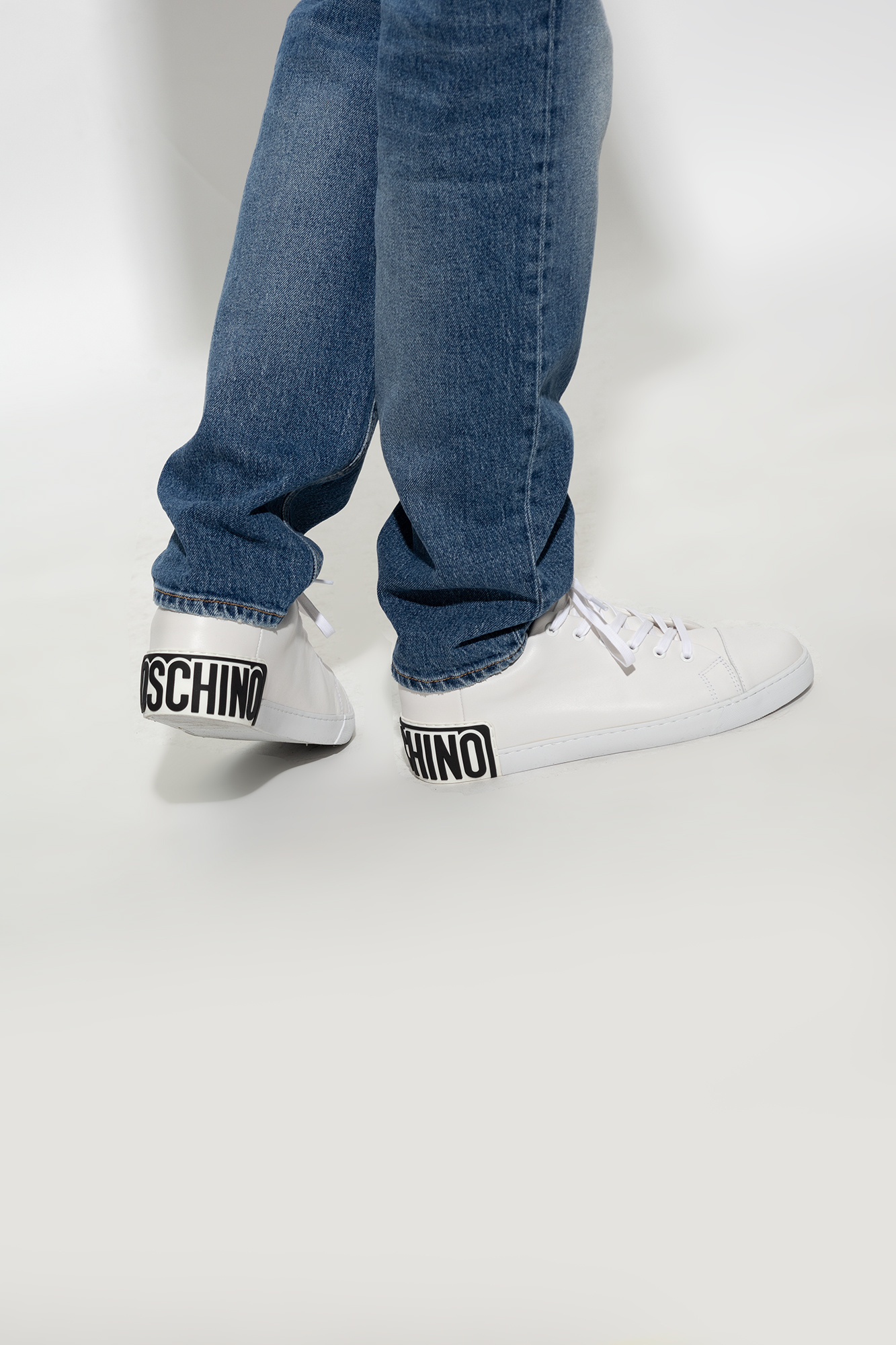 White Sneakers with logo Moschino - Vitkac Australia
