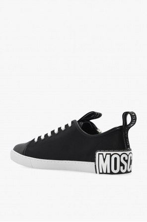 Moschino A closer look at Nick Jonas square-toe dress shoes