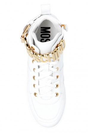Moschino snowboard boots feature durable synthetic uppers for all-mountain riding