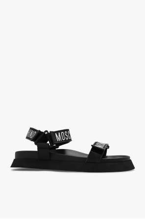 Sandals with logo od Moschino