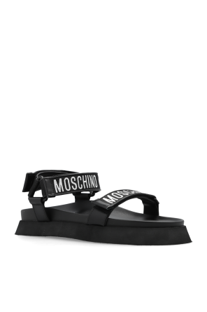 Moschino Adieu Chunky-sole Leather Ankle Boots Mens Black