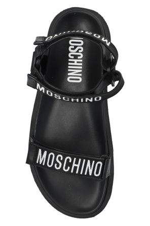 Moschino Adieu Chunky-sole Leather Ankle Boots Mens Black