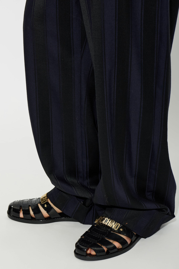 Moschino Rubber sandals with logo