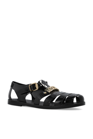 Moschino Rubber sandals with logo