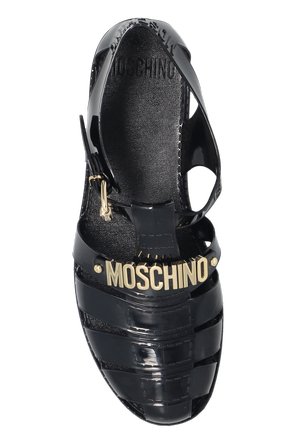 Moschino Rubber sandals with logo