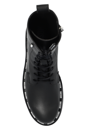 Moschino Rick Owens Drkshdw Gray Abstract Sneakers