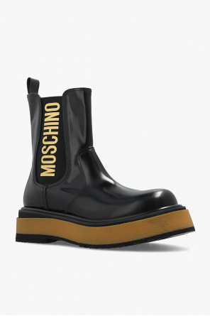 Moschino Leather 31164-08 shoes with logo