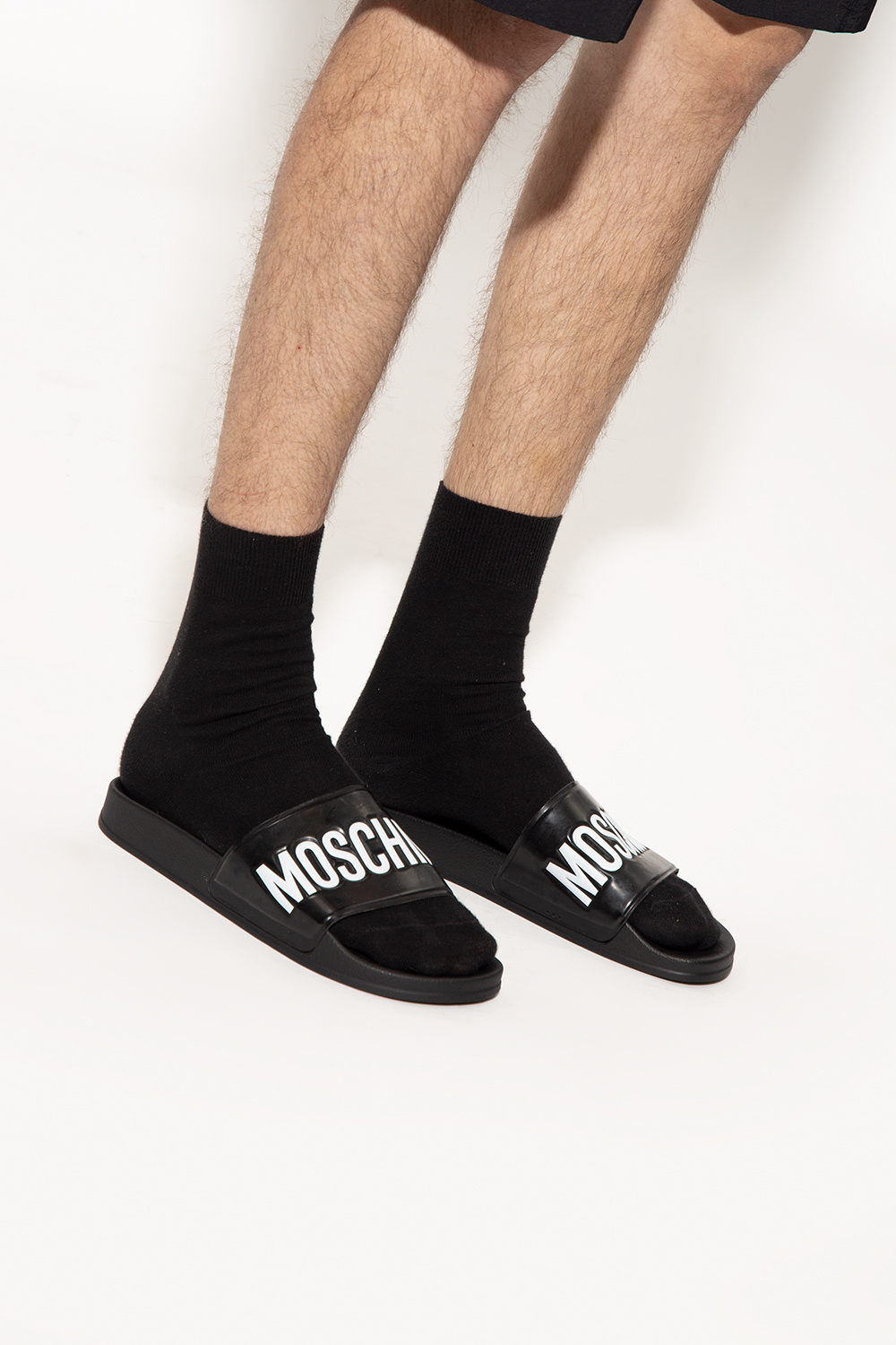 Moschino Slides with logo