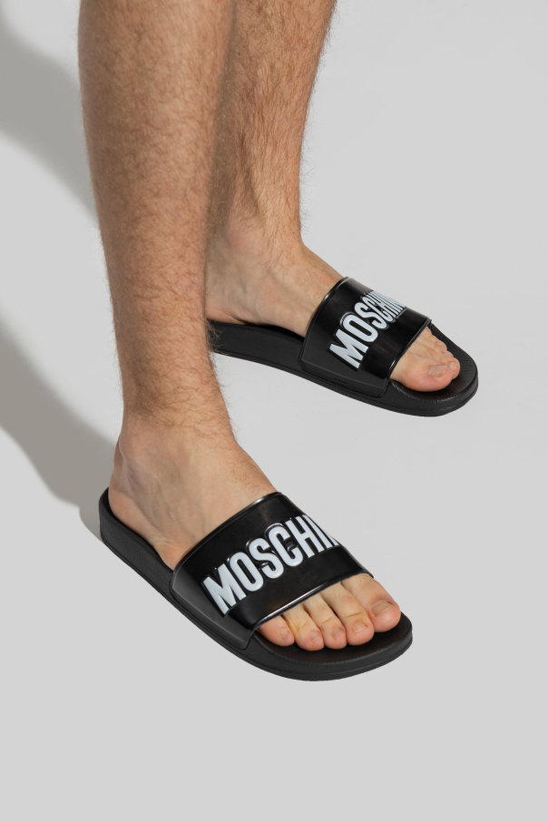 Moschino Rubber slides with logo