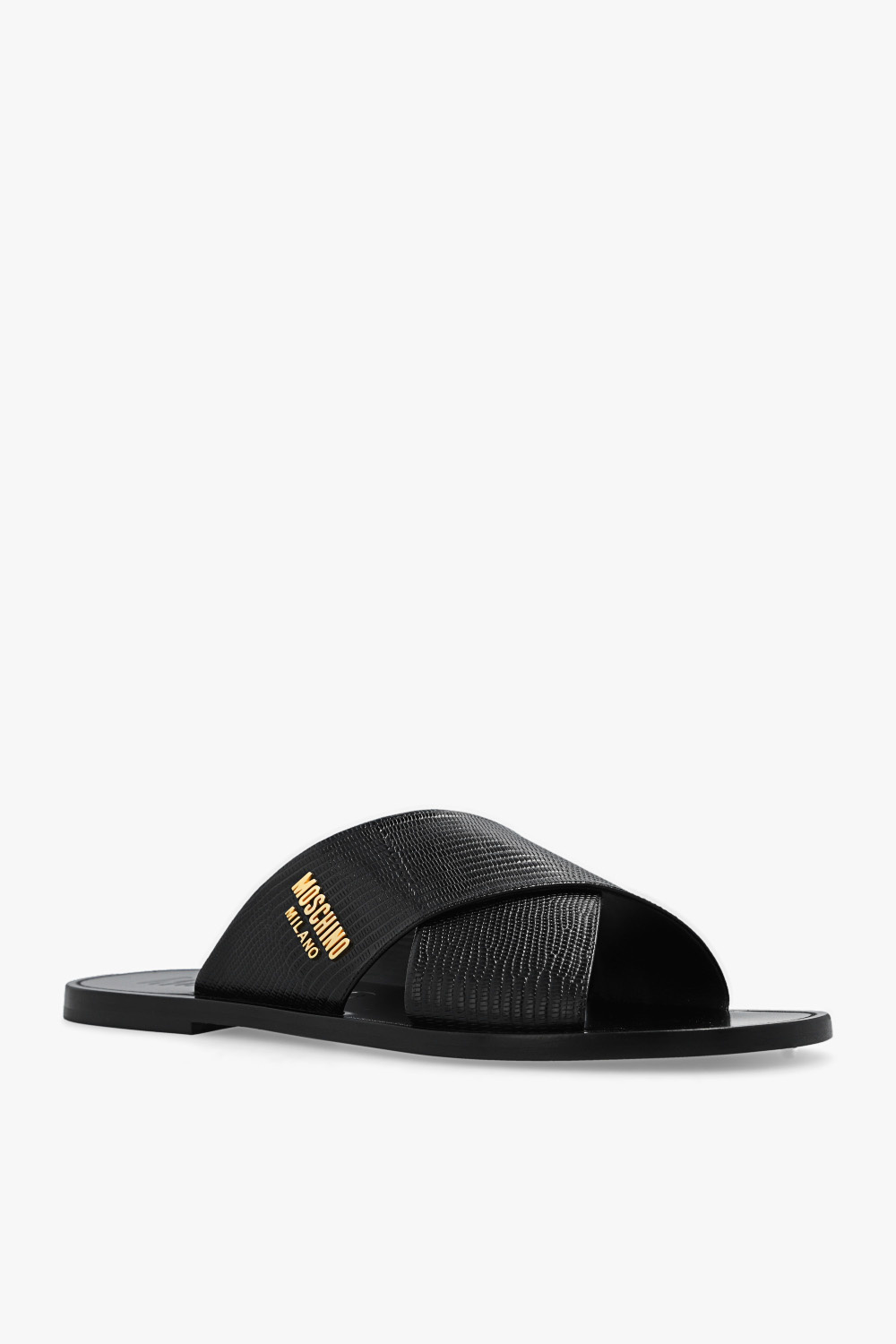 Moschino Leather slides