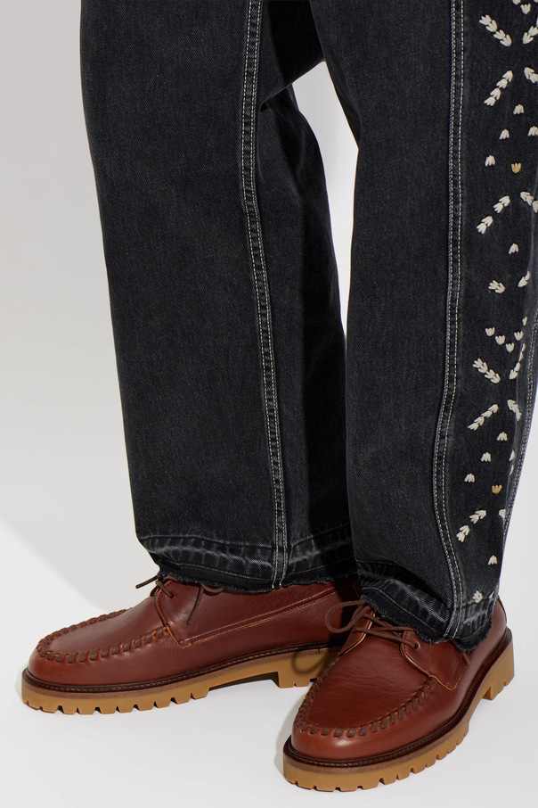MARANT "Byren" leather shoes