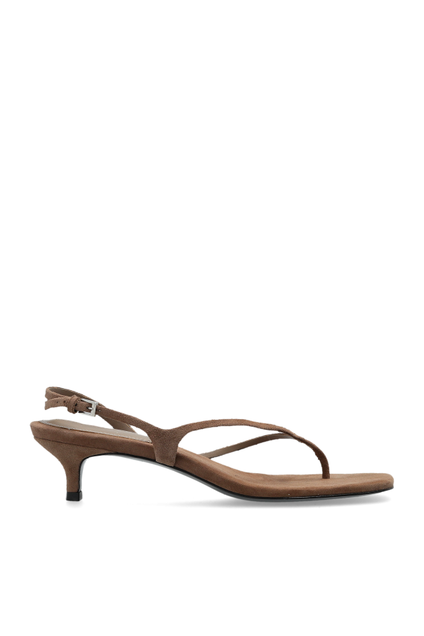 Suede heeled sandals 