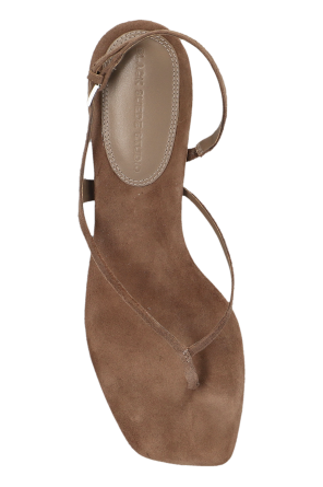 BLACK SUEDE STUDIO Zamszowe sandały na obcasie `Mehak`