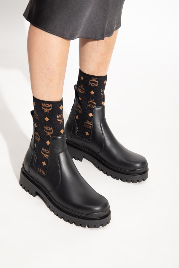 MCM Ankle boots with monogram