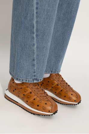 Leather sports shoes with monogram od MCM