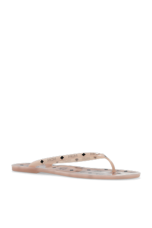 MCM Rubber thong flip-flops with logo