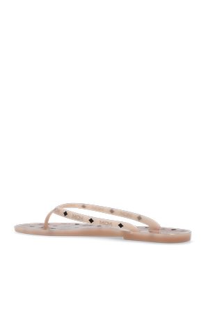MCM Rubber thong flip-flops with logo