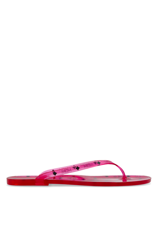 MCM Rubber flip-flops with logo